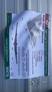 2025 K0311 Unused 10FT Long Galvalume Corrugated Steel Panel
