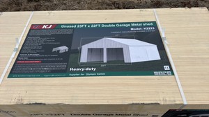2025 K2223 Unused 23ftx22ft Double Garage Metal shed