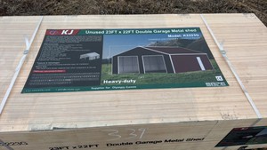 2025 K2223 Unused 23ftx22ft Double Garage Metal shed