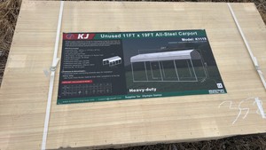 2025 K1119 Unused 11FTx19FT All- Steel Carport