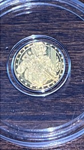 999 Fine gold 1200th Military US commemorative coin