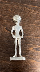 Pure Silver 999 Fine Casted Alien