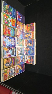 Lot of Vintage DISNEY VHS Tapes in Collectible Cases