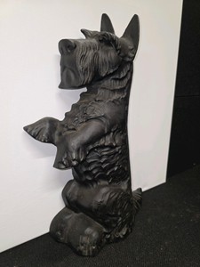 Mid-20th Century Cast Iron Scottie Dog Terrier Doorstop