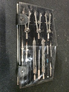 Vintage Leningrad Professional Compasses Drafting Tools Set Soviet Drawing Instruments