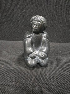 Carved Soapstone Figure of a Woman