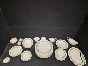 Assorted China Set - Harker pottery in the Royal Gadroon pattern.