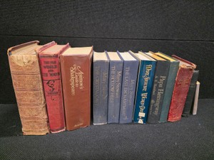 Collection of Vintage Hardcover Books ( they were used for decoration )