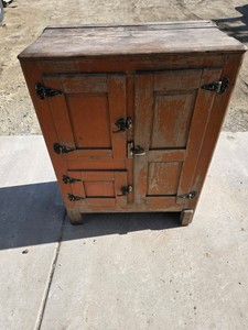 Antique Wooden Ice Box