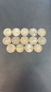 14 War Nickels Various Years 35% Silver