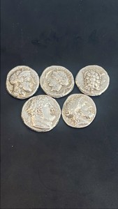 999 fine silver cast into old Roman coins