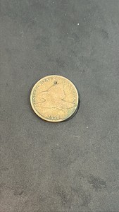 1858 Flying Eagle 1 cent coin