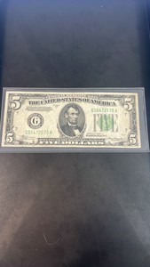 1934A $5 Bill in good shape