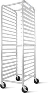 20-Tier Sheet Pan Rack, Home and Commercial Kitchen and Bakery Use, Cooling Rack With Wheels BIEAMA Brand Great For Cakes, Bread, Sourdough, and More RETAIL $240.00