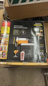 Slushie and Frozen Drink Machine, No Ice Needed, Noise Reudction With Dust Cover, Six Preset Programs, DIY 8-Speed, Perfect for Ice Cream, Smoothies, Milkshakes, Margaritas and More RETAIL $170.00