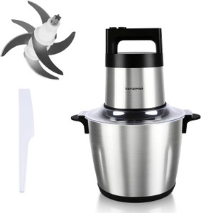24-Cup Large Capacity Electric Mixer, Electric Food Blender with Stainless Steel Bowl, 2 Speed, 6L 800W Food Processor RETAIL $120.00