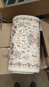 Anti-Fatigue Mat for Standing Long Periods of Time, Greag for Kitchen, Bathroom, Work, Living Room, Floral Pattern, Tan and Brown in Color