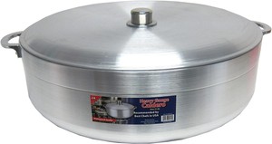 Heavy Duty Aluminum CalderonPot With Aluminum Lid Cover 28.5 QT Heavy Duty, Great for Home Use and Commercial Kitchen Use Non-Stick
