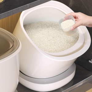 Rice and Flour Containers (12lbs Rice  8lbs Flour) Using Convenient For The Kitchen pantry Large Food Storage Containers With Lids Airtight