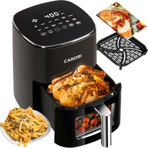 Air Fryer with 12 Presets With Viewing Window, 6QT Large Capacity 400-Degrees Max Crisp, Airfryer Bake, Roast, Dehydrate, Reheat