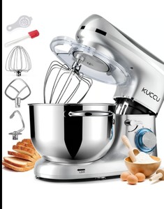Stand Mixer 6.5 QT 660W Six Speed, WHITE COLOR