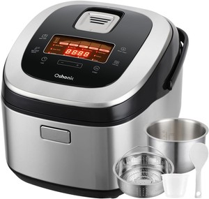 Rice Cooker 10 Cup Uncooked  20 Cup Cooked, Induction Heating & Fuzzy Logic Technology,Electric Smart Rice Cooker With LCD Display,11 Multi Portable Rice Maker,Delay Timer & Auto Keep Warm