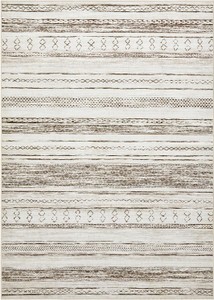 Area Rug 9-feet by 12-feet, Large Soft Washable, Neutral Boho Moroccan Indoor Living Room Rug, Great for Home, Office, Dining, Bedroom or Living Room