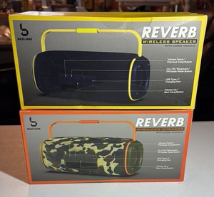 (2) BASS Jaxx reverb wireless speakers