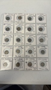 (20) MERCURY Dimes 1918-1958