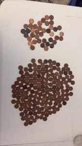 (163) WHEAT Pennies and (40) regular Pennies