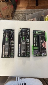 (3) FLASH lights, rechargeable