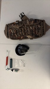 BROWNING Wicked Wing hand warmer. radians hearing protectors, Milwaukee nail puller