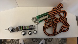 X MOUNT chrome ball mount & a towing strap