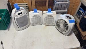 (4) PERSONAL space heaters Honeywell, Comfort Zone, Holmes 1Touch