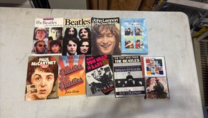 (8) BEATLES-themed books(2) CDs 4 Non Blonds, The Cars.