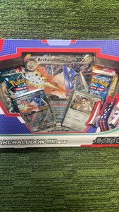 Sealed Pokemon Archaludon EX box with 4 booster packs, 1 oversize Foil and promo cards