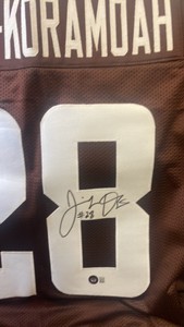 Cleveland Browns OWUSU KORAMOAH autographed jersey#28