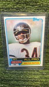 1981 Topps, Walter Payton all pro Chicago Bears