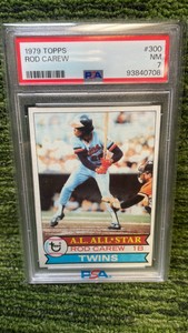 1979 Topps Rodd Carew PSA graded 7 Minnesota Twins HOF