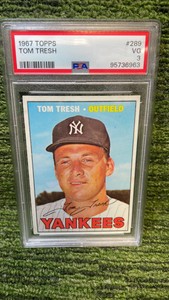 1967 Topps, Tom Tresh PSA Graded 3 New York Yankees