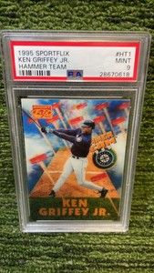 1995 Sportflix Ken Griffey Jr Hammer team PSA graded 9 Seattle Mariners