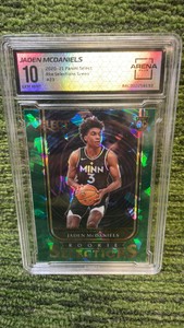 2020-21 Panini Select Jaden McDaniels Selections Green Ice graded gem mt 10