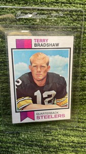 1973 Topps Terry Bradshaw, Pittsburgh Steelers quarterback