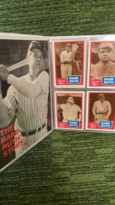 Babe Ruth binder baseball cards set (#1-20)