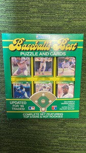 1989 Donruss Baseballs Best puzzle and card box-6 sealed packs
