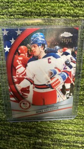 2026 Topps chrome Winter Olympics, Mike ERUZIONE Captain ofTeam USA numbered76