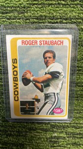 1978 Topps, NFL Roger Staubach, QB Dallas Cowboys