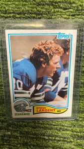1982 Topps, NFL Steve Largent, WR Seattle Seahawks