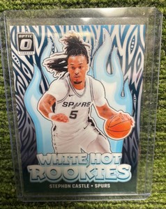2024 -25 Optic Donruss Stephon Castle, White Hot Rookies San Antonio Spurs