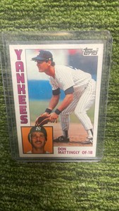 1984 Topps Don Mattingly Rookie Card New York Yankees